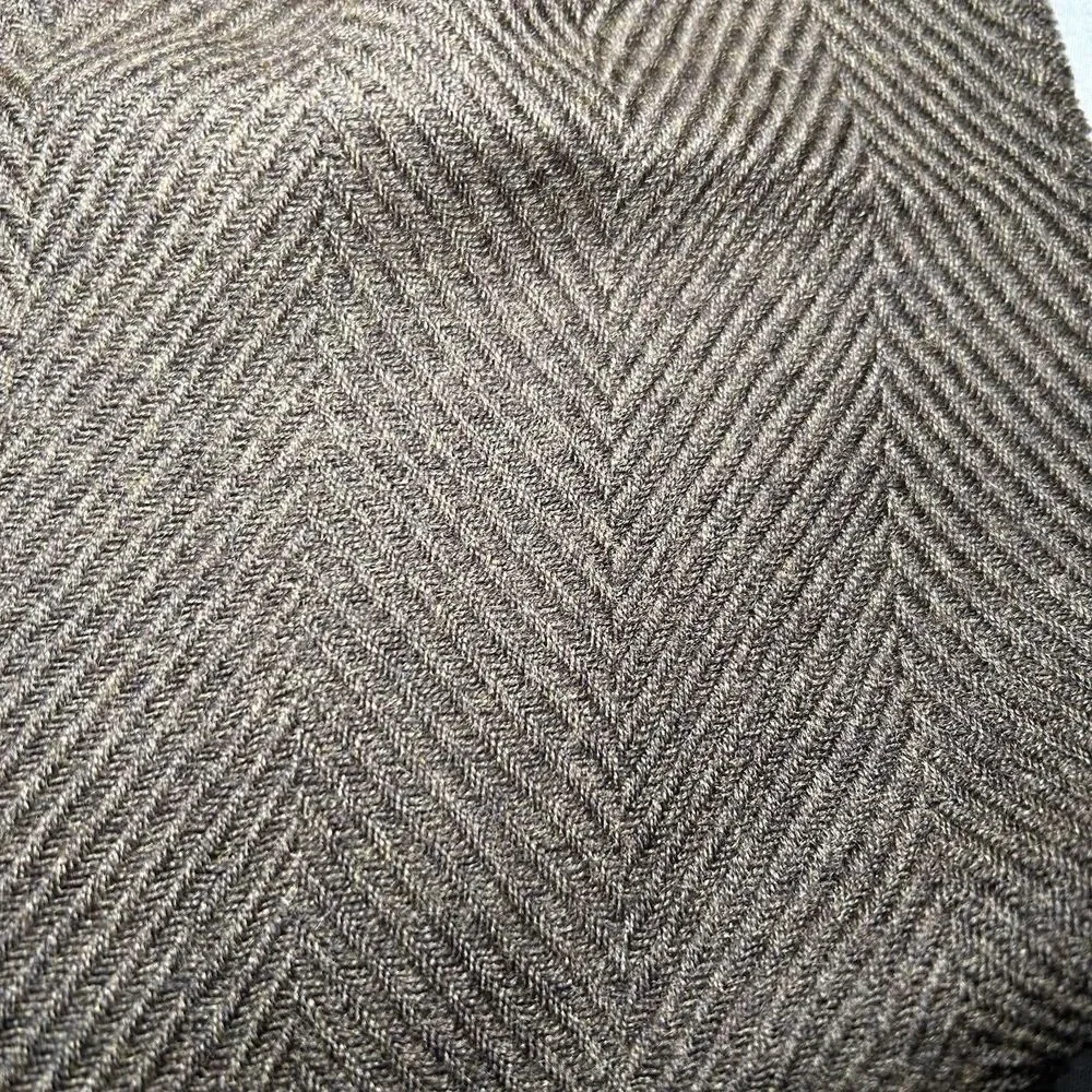 BOSS by Hugo Boss wool brown herringbone winter scarf, preppy, professional